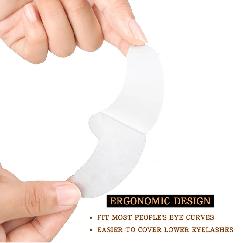 25/50/100Pairs Eye Patches Under Eyelash Pads for Building Hydrogel Paper Patches Lint Free Stickers for False Eyelashes LAUKISS Quick Pick Grocers