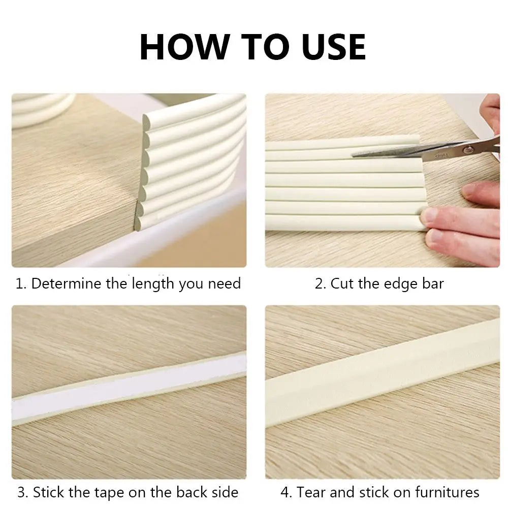 2 Meter Guard Strip Children Protection Table Edge Baby Safety Desk Corner Protector Foam Bumper Home Collision Cushion Quick Pick Grocers