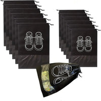 5pcs/set Shoe Storage Bag With Thickened Non-woven Fabric Strap Mouth Large Capacity Travel Waterproof Shoe Bag Moistureproof Econic Blanks