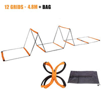 Dual-Purpose Soccer Training Jump Ladder Multifunctional Agility Ladder Speed Training Coordination Footwork Football Equipment Quick Pick Grocers