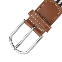 107/120/130CM Fashion Female Elastic Casual Stretch Woven Belt Unisex Canvas Elastic Belts for Women Jeans Pin Buckle Men Belt Quick Pick Grocers