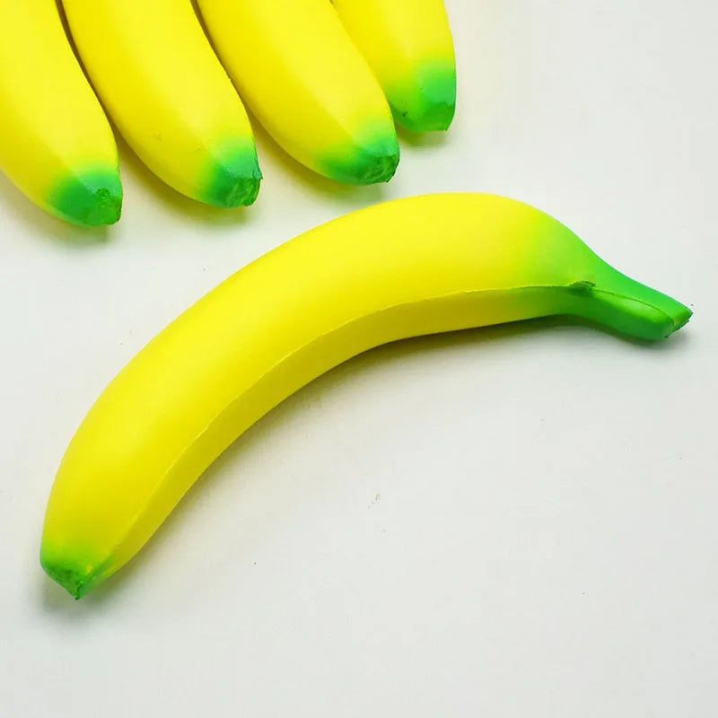 Anti-stress Squishy Banana Toys Slow Rising Jumbo Squishy Fruit Squeeze Toy Funny Stress Reliever Reduce Pressure Prop Econic Blanks