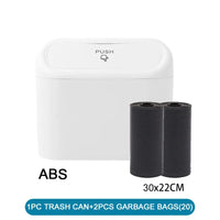 Car Trash Can (with Lid) Contains 60 (300) Garbage Bags, Small Car Trash Can, Leak-proof Mini Car Accessories