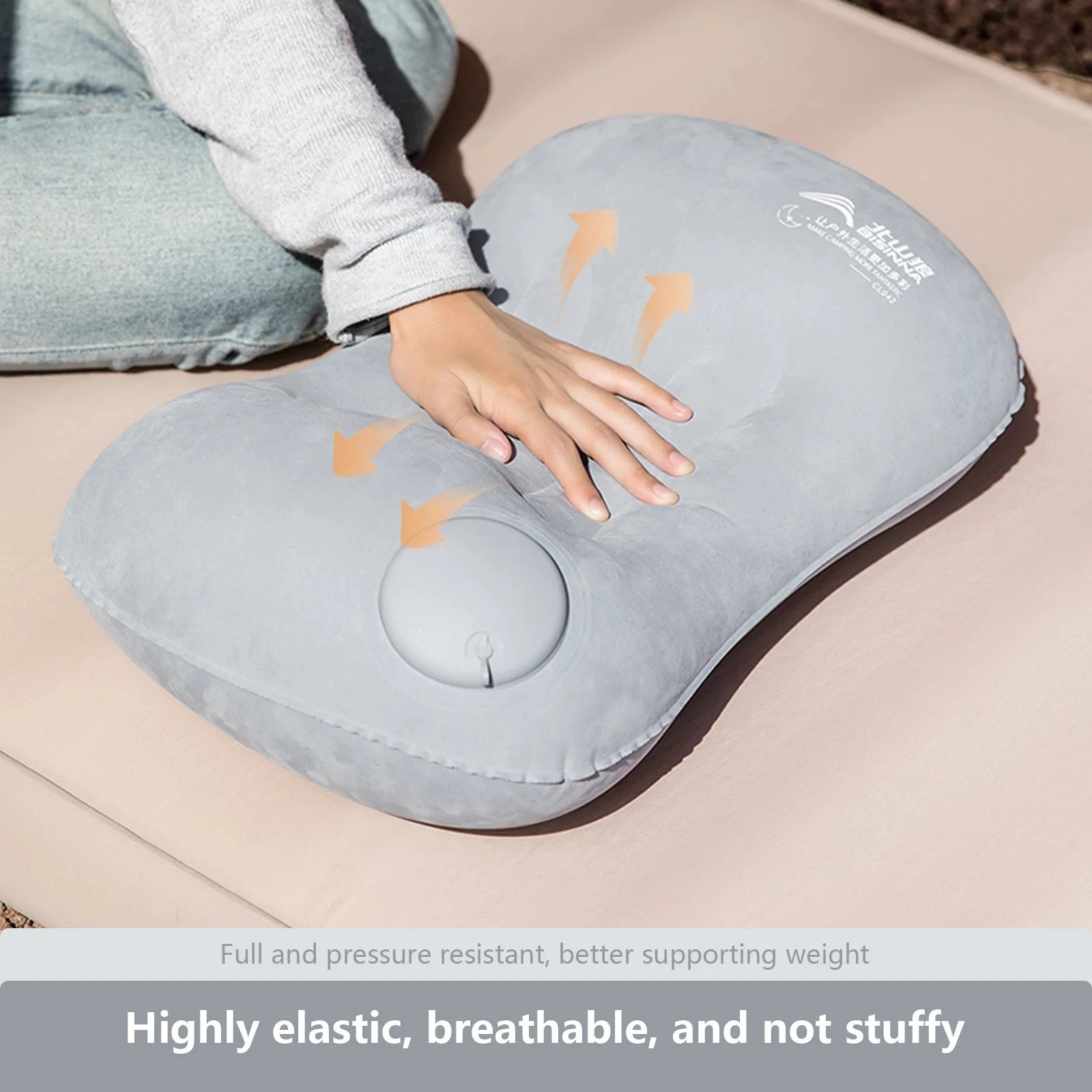 BISINNA Camping Inflatable Pillow Portable Ultralight Travel Hiking Air Sleeping Pillow for Neck and Lumbar Support Econic Blanks