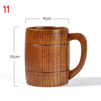 Wooden Big Belly Cups Handmade Natural Spruce Wood Cups Beer Tea Coffee Milk Water Cup Kitchen Bar Drinkware for Kitchen Quick Pick Grocers