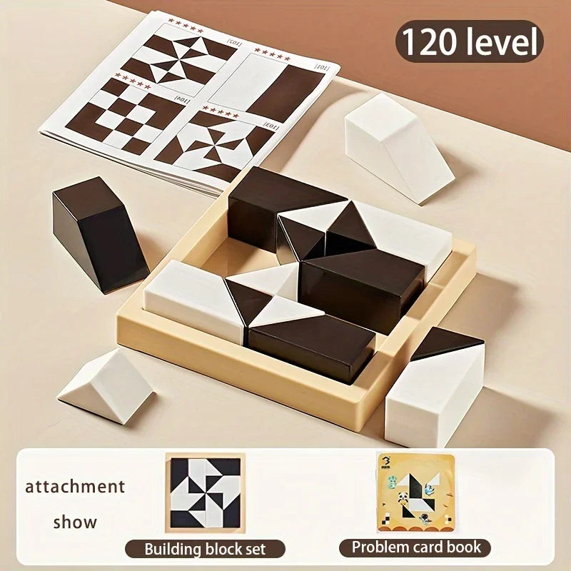 120 Level Hidden Block Puzzle 6 Years ABS Material Interesting Enhances Logic and Spatial Reasoning Suitable for 6Year Olds Econic Blanks