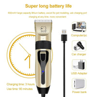 Dog Professional Hair Clipper Electrical Grooming Trimmer for Pets USB Rechargeable Cat Shaver Animals Haircut Machine Quick Pick Grocers