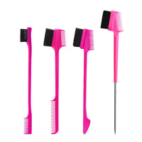 Baby Care Hair Edge Brush Comb Double Sided 3 in 1 Edge Control Brush for Baby Hair Salon Hair Care Comb Brushes Beauty Tools Purest Peak