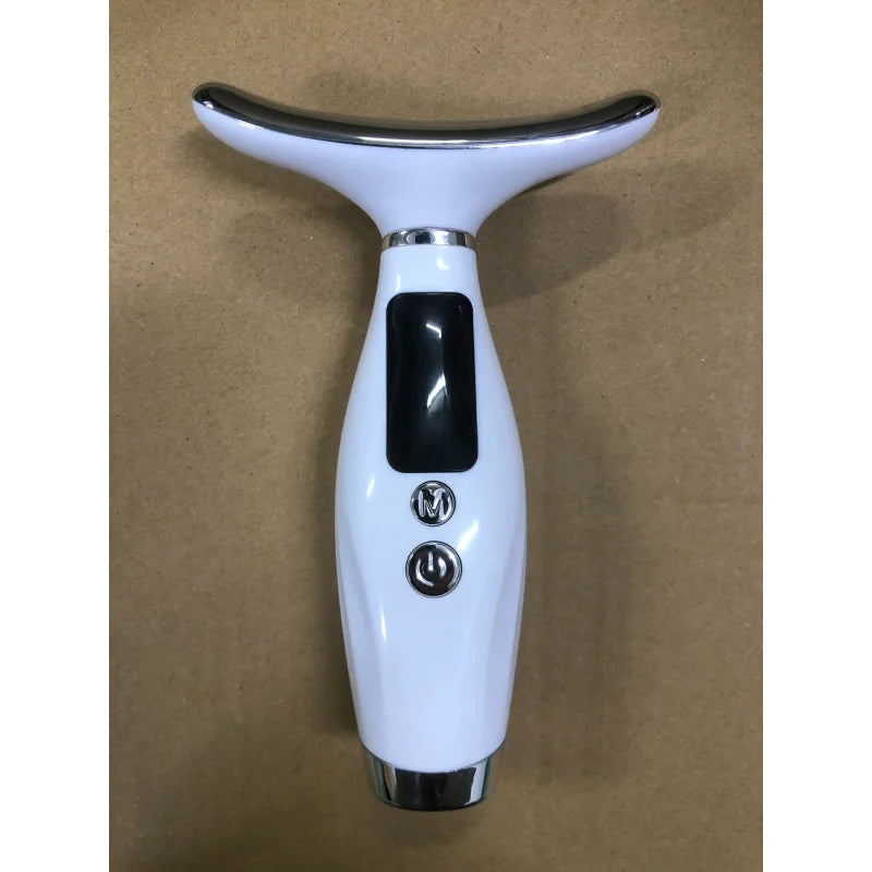 Portable 7 Colors LED Light Therapy Face Neck Massager 3 Gears Adjustable Gentle Vibration Anti Wrinkle Skin Tightening Lifting Quick Pick Grocers