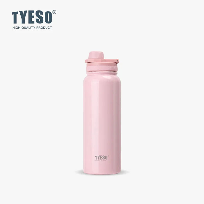 TYESO Stainless Steel Thermal Water Bottle Portable Tumbler Sport Vacuum Flask Keeps Cold and Heat Thermal Mug Car Insulated Cup Quick Pick Grocers