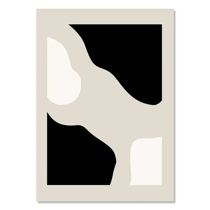 Geometric Leaf Rainbow Abstract Boho Canvas Prints Bohemia Line Poster Nordic Room Wall Aesthetics Art Painting For Home Decor Quick Pick Grocers