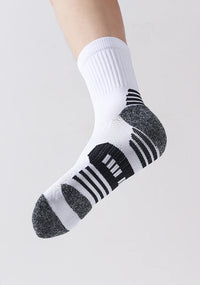 6/5/3 Pairs Men's Athletic Socks Sports Breathable Outdoor Running Compression Socks Cotton Training Long Black Stretch Socks Quick Pick Grocers