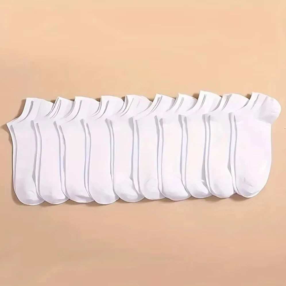 10/5/3MEN'S Mid-calf Socks Cotton Socks for All Seasons, Solid Colour and Versatile Econic Blanks
