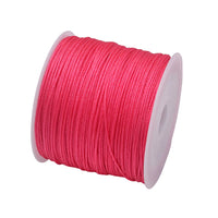 50Yds 0.8mm Crafts Nylon Cord For Jewelry Making Beading Braided Nylon Satin String for Bracelets Rattail Trim Chinese Knot Econic Blanks