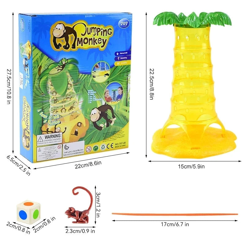 Multiplayer Tabletop Climbing Monkeys Game – Fun Interactive Parent-Child Board Game, Educational Rolling Monkey Toy for Kids Econic Blanks