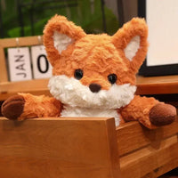 35cm/50cm Cute Fluffy Fox Plush Toy Soft Cartoon Orange Foxes Stuffed Doll Appease Birthday Gift Purest Peak