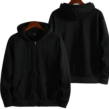 Zipper Hoodies Autumn Winter Men's New Long Sleeve Hooded Sweatshirt Fashion Casual Male Outfit Sportwear Loose Fit Clothes Quick Pick Grocers