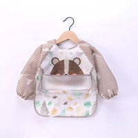 Waterproof EVA Full Sleeve Baby Bibs Children Apron Long Sleeve Feeding Smock Kids Eating Breastplate Infant Scarf Clothing Quick Pick Grocers