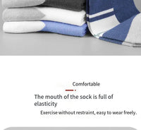 Men's Pure Cotton Socks Spring Striped Casual Socks Men's Anti-odor Antibacterial Business Socks High Quality Sports Sock Meias Quick Pick Grocers