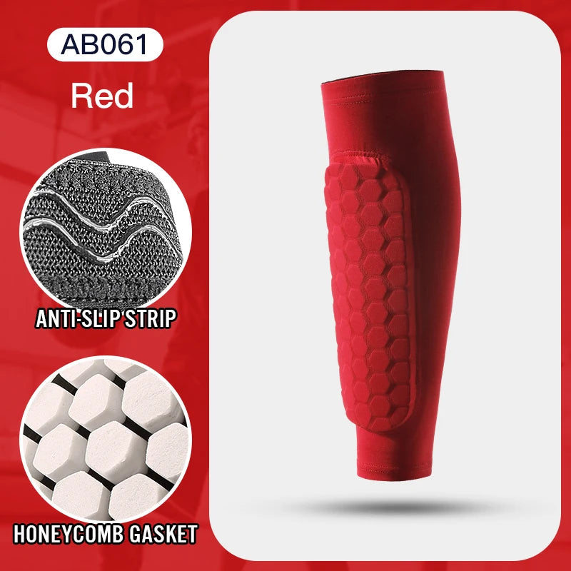 1Pcs Football Shin Guard Socks Sleeves with Foam,Calf Compression Sleeve Honeycomb Pads,Sports Legging & Soccer Equipment Quick Pick Grocers