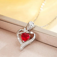 Elegant Style Heart shaped Pendant Necklace Hollow Design Mother's Day Gift Party Suitable for Best Friends Without Box Quick Pick Grocers