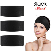 100/50/10pcs Disposable Spa Headbands Elastic Non-Woven Fabric Hair Bands for Women Makeup Soft Skin Care Esthetician Supplies Quick Pick Grocers