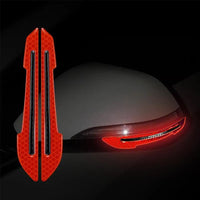 Car Wheel Hub Reflective Stripes Door Handle Safety Warning Sticker Car Rear Warning Tape Automobile Sticker Exterior Accessorie
