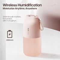 KINSCOTER Ultrasonic Air Humidifier 300ml 2000mAh Battery USB Sprayer Diffuser Releases Smooth Water Mists for Home Office Quick Pick Grocers