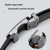 OYIFAN Men Belt Genuine Leather Belt for men Automatic belts Adjustable waistband Business belts 허리띠 Quick Pick Grocers