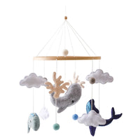 Crib Mobile Rattle Baby Wooden Bed Bell Baby Rattles Soft Felt Cartoon Bear Toys Crib Mobile Bed Bell Wood Toy Bracket Kid Gifts Purest Peak