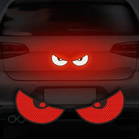 2pcs Car Demon Eye Reflective Stickers Motorcycle Improve Vehicle Visibility At Night And Driving Safety