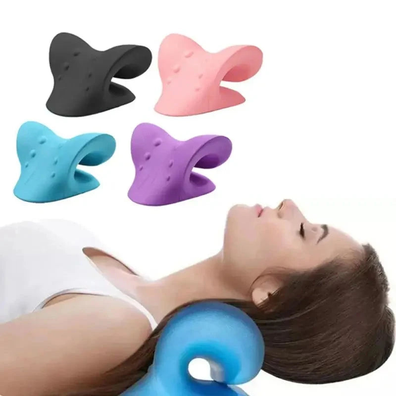 Neck Stretcher Shoulder Cervical Chiropractic Traction Device Head Back Body Massager Massage Pillow Econic Blanks