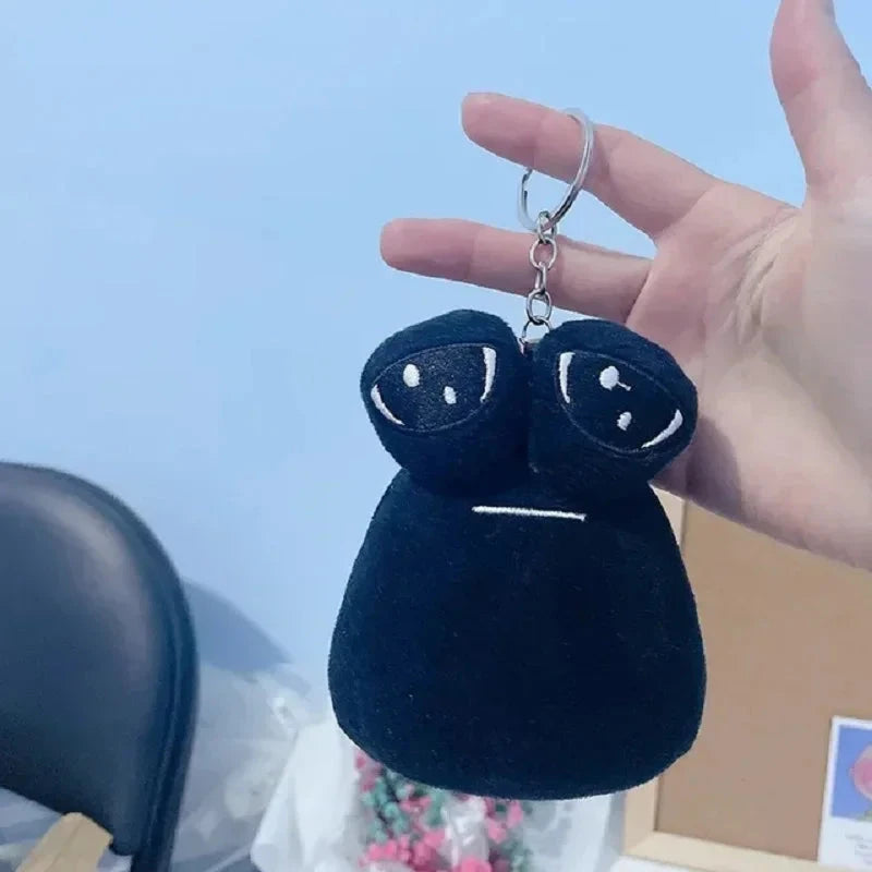 Hot 10cm Game My Pet Alien Pou Plush Keychain Furdiburb Emotion Alien Plushie Stuffed Animal Pou Doll For Kids Birthday Gift Econic Blanks