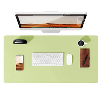 Large Mouse Pad,Office Desk Mat, Leather Desk Pad Protector, Non-Slip PU Leather Desk Blotter, Laptop Desk Pad Econic Blanks
