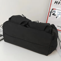 Fashionable Crossbody Bag with Drawstring Accent - Spacious & Secure Zipper Closure - Includes Stylish Bag Charm Quick Pick Grocers