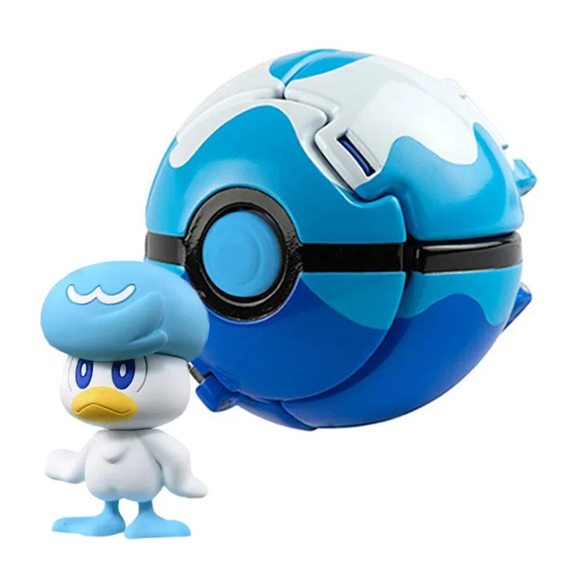 Pokemon Elf Ball Pokeball Anime Figure Cartoons Pikachu Charizard Piplup Kyogre Pocket Monster Pet Anime Action Model Toy Gifts Quick Pick Grocers
