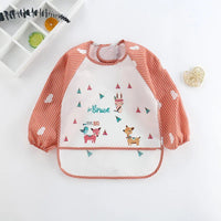 Waterproof EVA Full Sleeve Baby Bibs Children Apron Long Sleeve Feeding Smock Kids Eating Breastplate Infant Scarf Clothing Quick Pick Grocers
