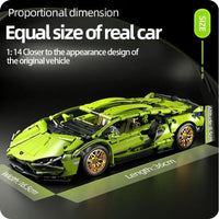 Technical Racing Sport Car 1280PCS Model Building Blocks City Mechanical Speed Vehicle Supercar Brick Puzzle Toys Kid Adult Gift Purest Peak Salt