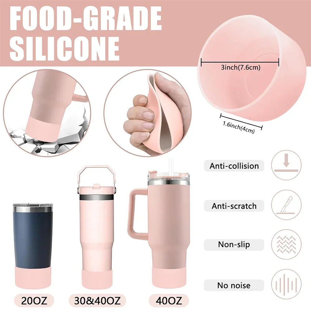 Cup Accessories for Stanley Cup Set of 9 Straw and Brush and 1 Flower Charm Chain 3 Spill Proof Stopper Flowers Straw Cover Boot Quick Pick Grocers