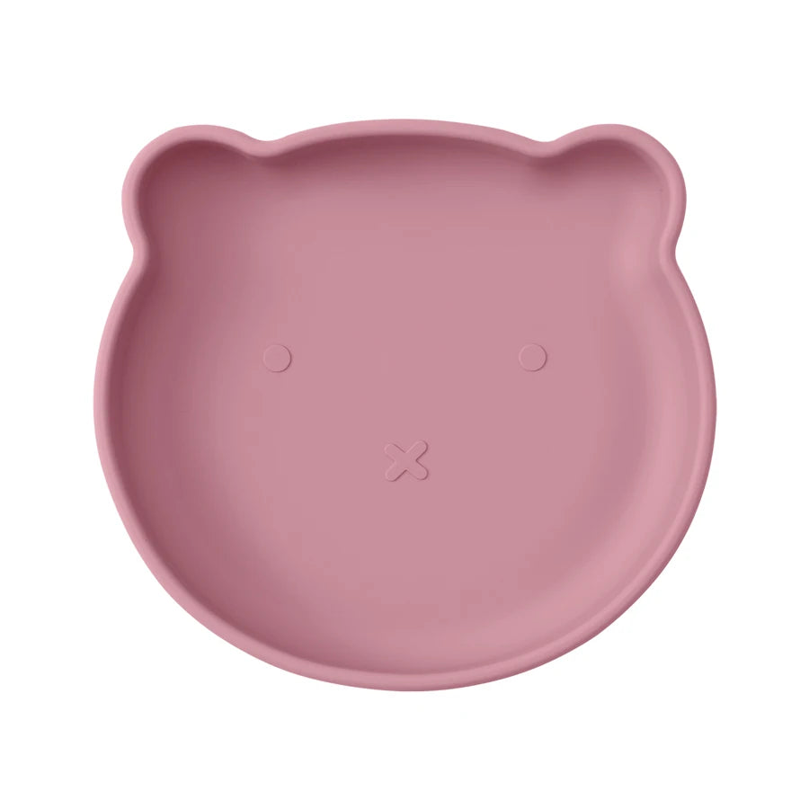 1PC Silicone Baby Dishes Suction Dining Plate Cartoon Bear Shape Baby Plates Eating Training Baby Food Storage Kids Tableware Purest Peak