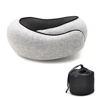 Travel Neck Pillow Memory Foam U-shaped Pillow Snail Style Travel Neck Support Portable Adjustable Soft Noon Break Sleep Pillows Quick Pick Grocers