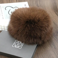 Hot Sale Fur Hat Women Warm Snow Ski Cap Female Faux Fox Fur Thick Warm Winter Hat Lady Windproof Russian Hat Ear Warmer Bonnet Purest Peak
