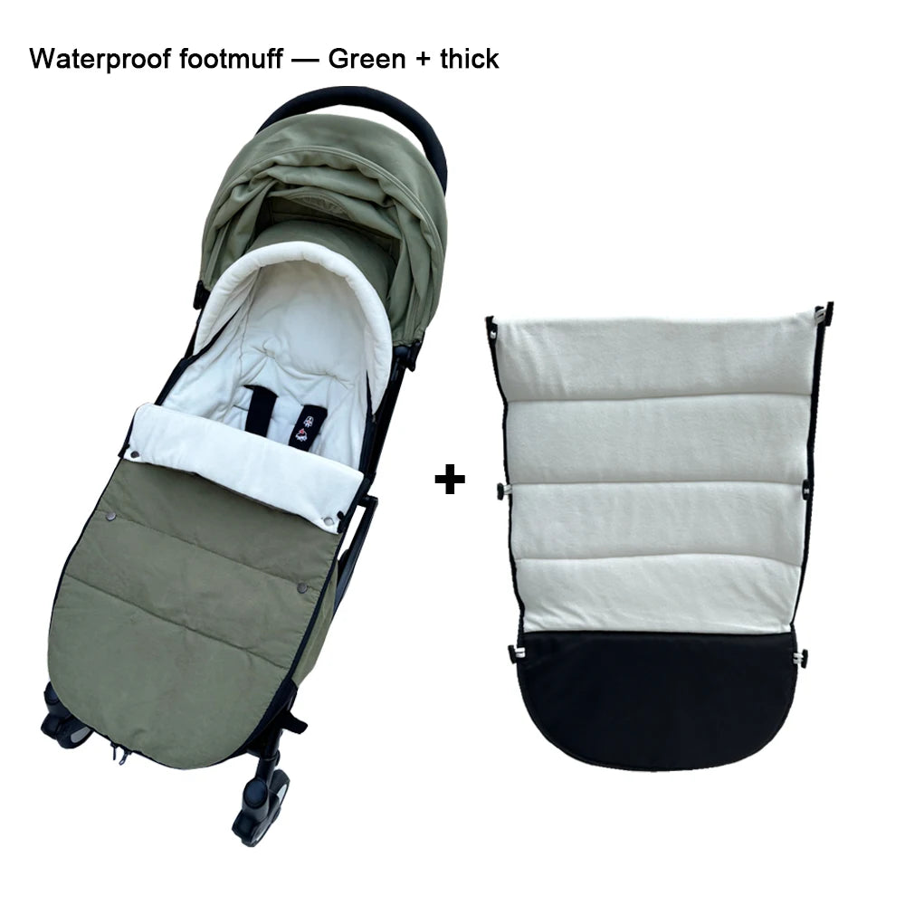 Universaln Stroller Footmuff Compatible with all YOYO Strollers and Bugaboo strollers - Windproof, Waterproof & Thermal Warm Purest Peak