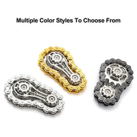 Sprockets Flywheel Fingertip Gyro Fidget Spinner Antistress Anxiety Metal Bike Chains EDC Spinner Fidget Toys For Adult Kids Econic Blanks