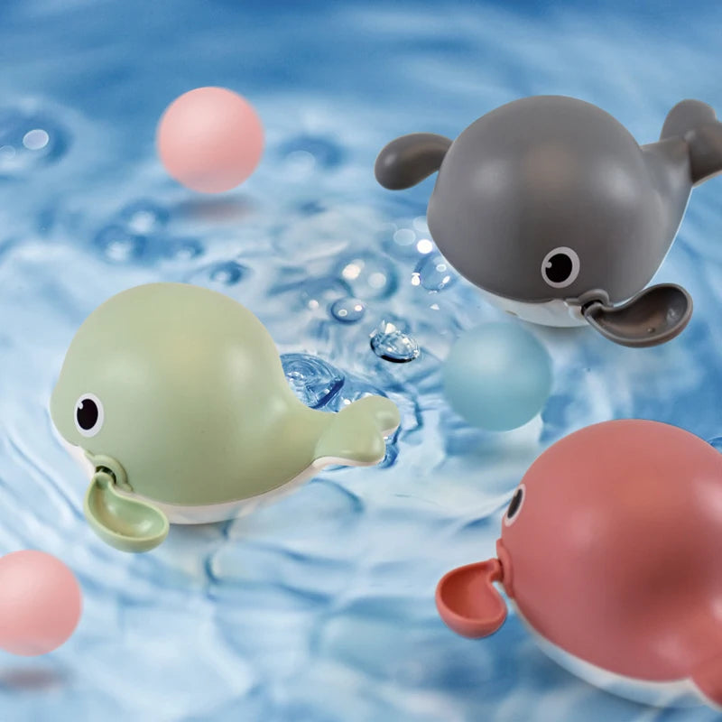 Baby Bath Toys Kids Swimming Clockwork Dolls Play Water Fun Bathing Cute Funny Children Bathroom Shower Bathtub Animals Toy Econic Blanks