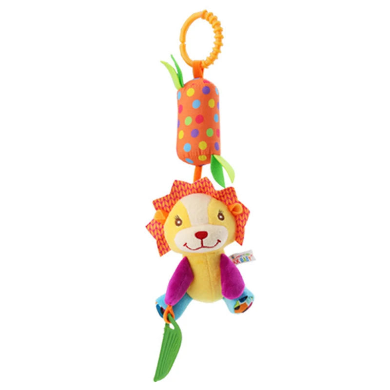 Soft Infant Crib Bed Stroller Mobile Hanging Rattle Baby Educational Toys Brain Developmental Hand Grip Cute Stuffed Animal Toys Purest Peak
