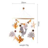 Baby Wooden Bed Bell Cartoon Rabbit Mobile Hanging Rattles Toy Hanger Crib Mobile Bed Bell Wood Toy Holder Arm Bracket Kid Gifts Purest Peak