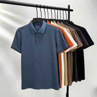 Men's 100% Cotton Polo Shirt - Summer Casual Breathable Tee,19 Colors,Ideal for Golf and Sports,Business Casual,Silk-Like Finish Quick Pick Grocers
