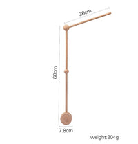 Baby Wooden Bed Bell Cartoon Rabbit Mobile Hanging Rattles Toy Hanger Crib Mobile Bed Bell Wood Toy Holder Arm Bracket Kid Gifts Purest Peak