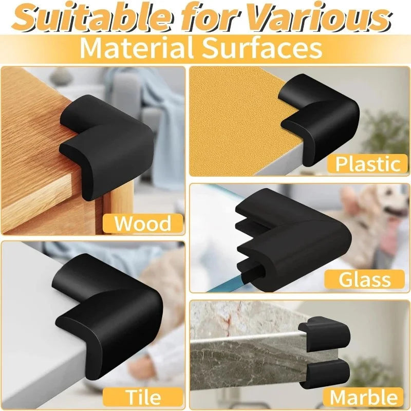 10Pcs/Lot Baby Safety Corner Protector Soft NBR Foam Baby Proofing Edge and Corner Guards Child Safety Corner Bumpers with Tapes Quick Pick Grocers